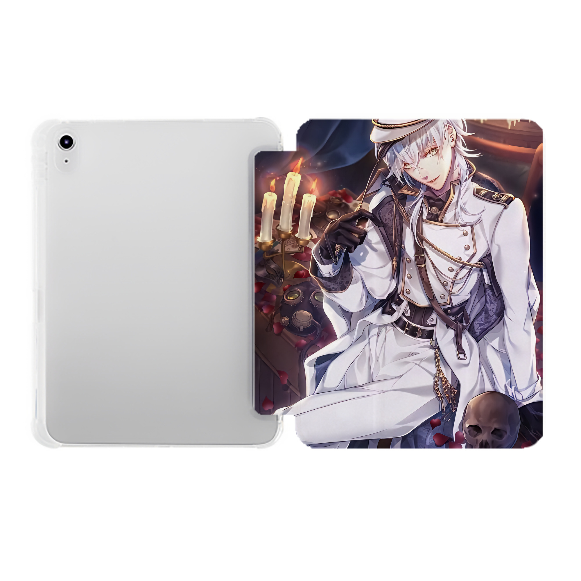 （画像用） 刀剣乱舞 Touken Ranbu IPad ケース ペン収納付き 三つ折りスタンド PUレザー×シリコン 対応機種9.5/10.5/10.9インチ